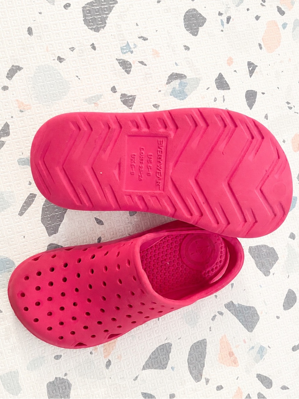 totes Toddler Hot Pink Splash & Play Clog Slide Sandals with Heel Strap - Size 6